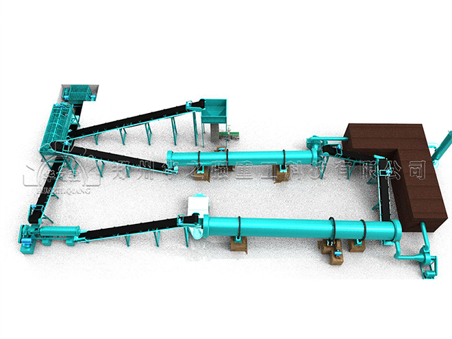 糞便有機肥生產(chǎn)線工藝流程